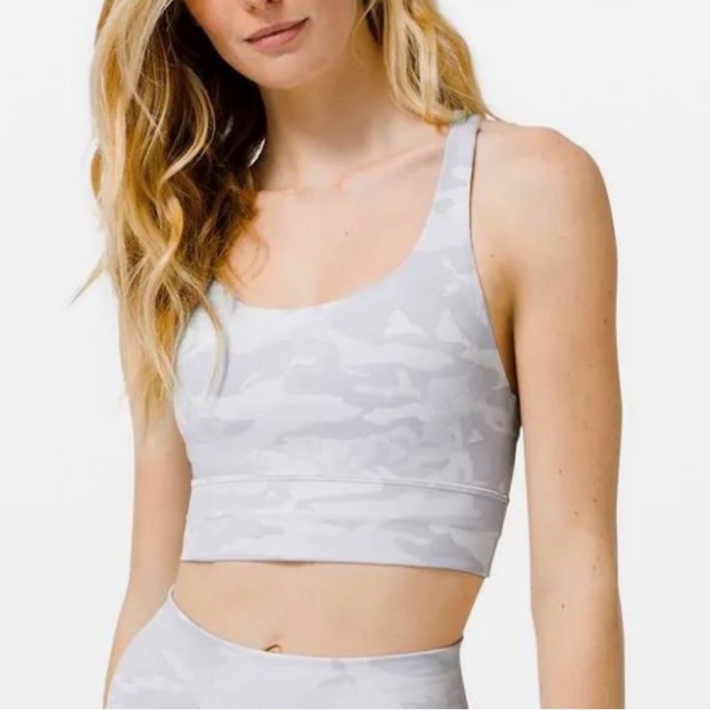Lululemon Athletica Light Gray Camo Bra